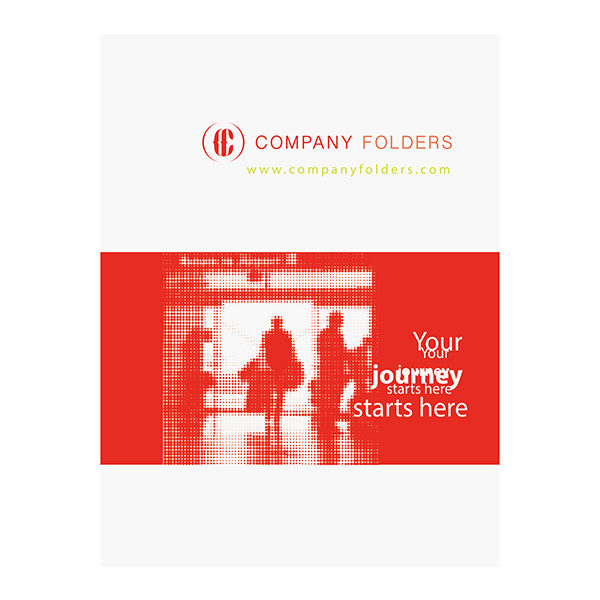 Silhouette Travel Agent Folder Template (Front View)