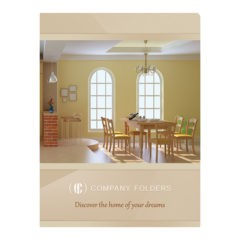 Warm Home Real Estate Folder Template (Front View)