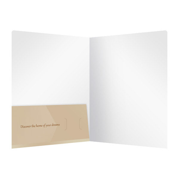 Warm Home Real Estate Folder Template (Inside View)