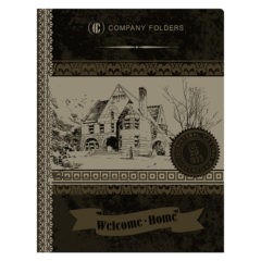 Welcome Home Real Estate Folder Template (Front View)