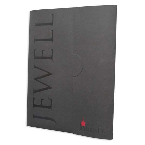 William Jewell College Custom Made Presentation Folder (Front Angled View)