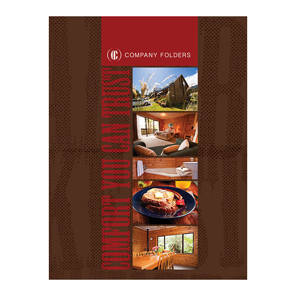 Comfortable Bed and Breakfast Folder Template (Front View)