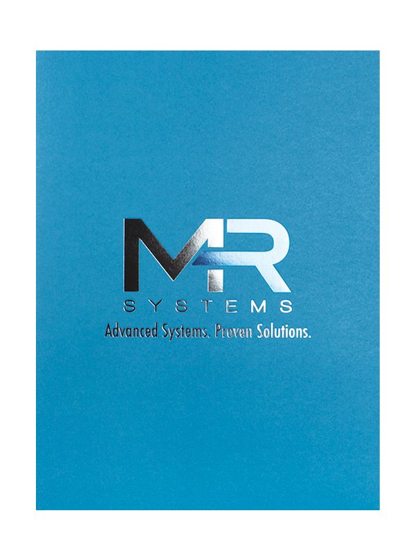 MR Systems Die-Cut Pocket Folder (Front View)