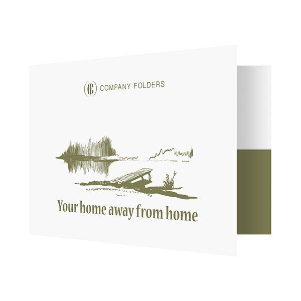 Pond and Dock Illustrator Folder Template (Front Open View)