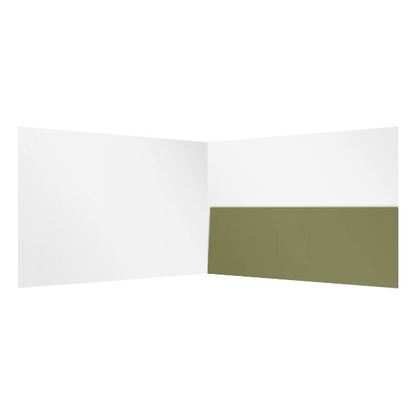 Single Pocket Folder Template (Inside View)
