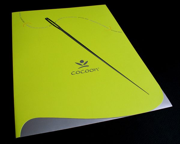 Cocoon Custom Die-Cut Presentation Folder (Front View 1)