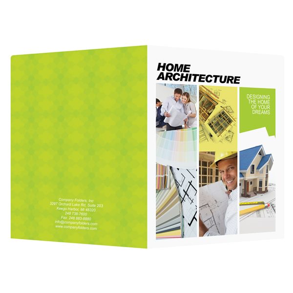Home Architecture Presentation Folder Template (Front and Back View)