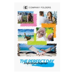 Perfect Day Travel Documents Folder Template (Front View)