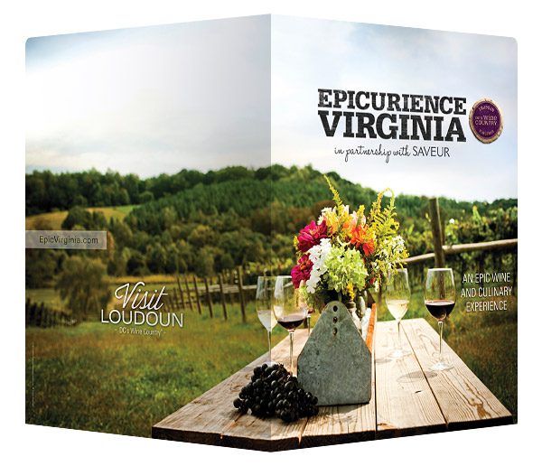 Epicuriance Virginia Wine Festival Folder (Front and Back View)