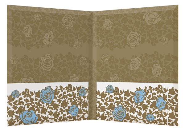 Jesus Christ Graffiti with Roses Church Folder Template (Inside View)