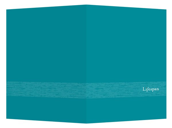 Lifespan Hospitals Turquoise Pocket Folder (Front and Back View)