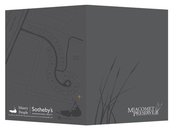 Miacomet Preserve Real Estate Folder (Front and Back View)