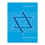 Star of David Jewish Organization Folder Template
