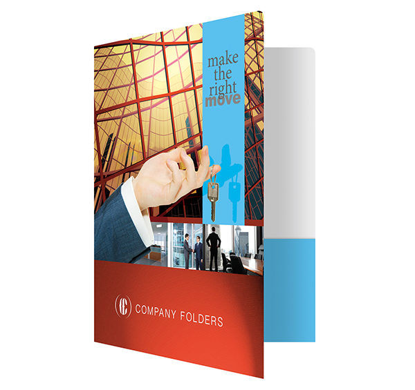 Corporate Offices Real Estate Folder Template (Front Open View)