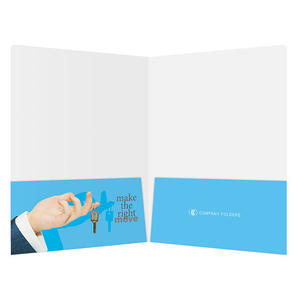 Corporate Offices Real Estate Folder Template (Inside View)