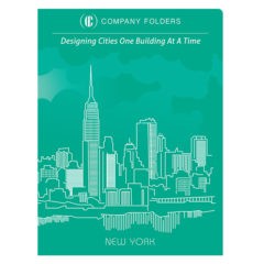 New York City Skyline Presentation Folder Template (Front View)