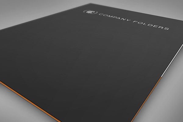 Close-Up Front Cover Folder Mockup PSD Template