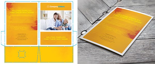 Back Cover Folder Mockup PSD Template Example 3