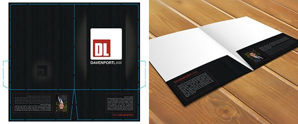 Inside View Two Pocket Folder Mockup PSD Template Example 1