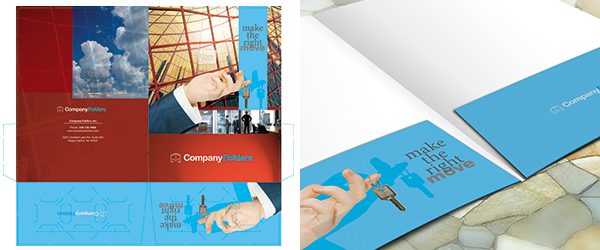 Close-Up Pocket Folder Mockup PSD Template Example 2