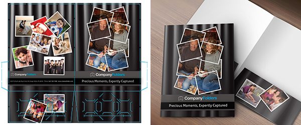 Front and Inside Folder Mockup PSD Template Example 3