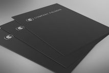 Stacked Low Angle Folder Mockup Template