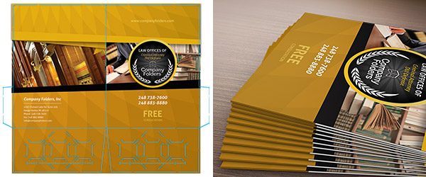 Stacked Side View Folder Mockup PSD Template Example 2