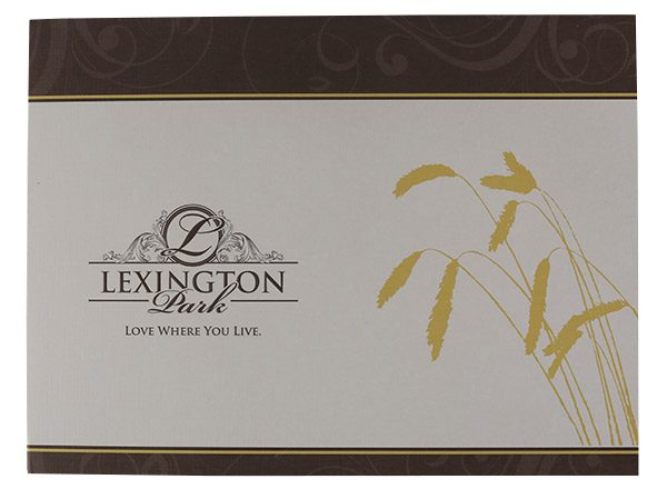 Lexington Park Retirement Community Folder (Front View)