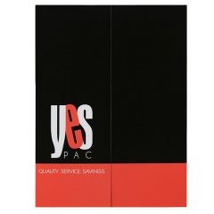 YesPac Manufacturing Gatefold Pocket Folder (Front View)