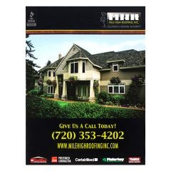 Mile High Roofing Inc. Pocket Folder (Front View)