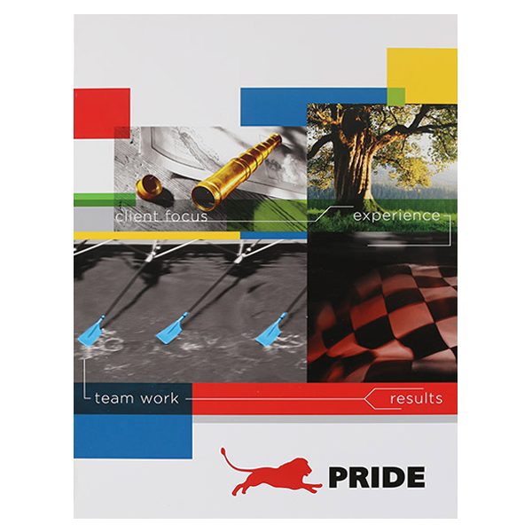 Pride Global Pocket Folder (Front View)