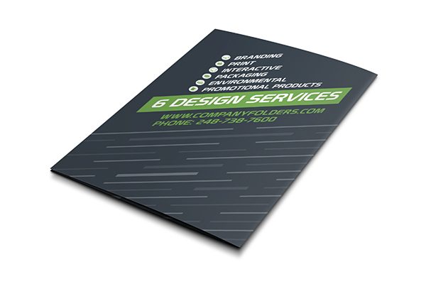 Six Design Services Folder Template (Back View)