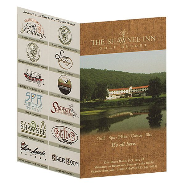 Shawnee Inn & Golf Resort Key Card Folder (Front and Back View)