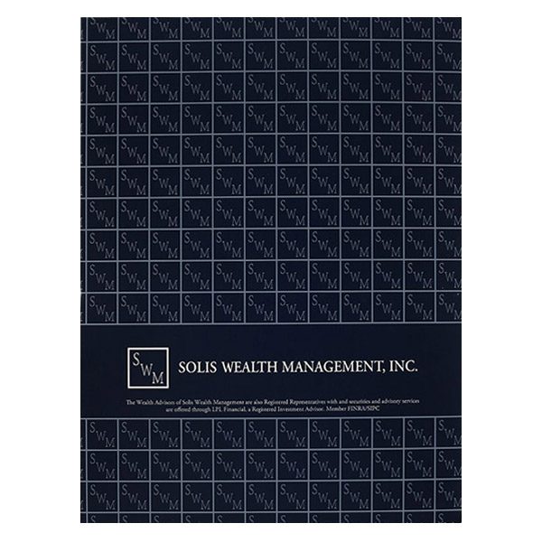 Solis Wealth Management, Inc. Pocket Folder (Back View)