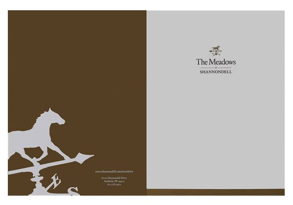 The Meadows at Shannondell Pocket Folder (Front and Back Flat View)