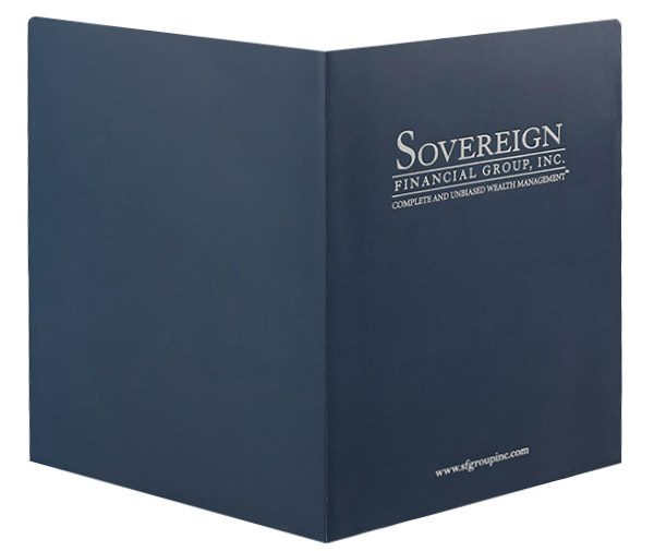 Sovereign Financial Group, Inc. Pocket Folder (Front and Back View)