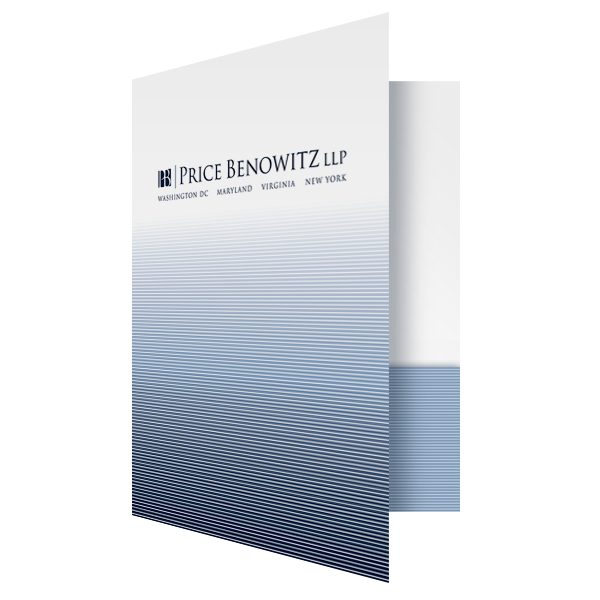 Price Benowitz LLP Pocket Folder (Front Open View)