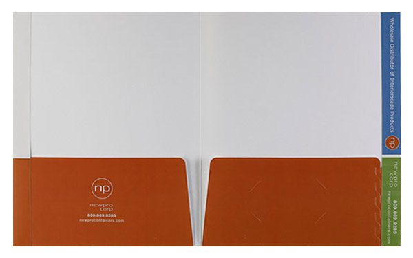 NewPro Corp Pocket Folder (Inside View)