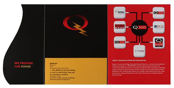 Quanta Power Inc. Pocket Folder (Flat Inside View)