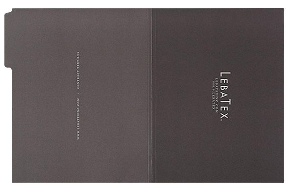 LebaTex Tabbed File Folder (Flat Top View)