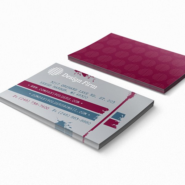 Tag Cloud Design Firm Business Card Template (Front and Back View)