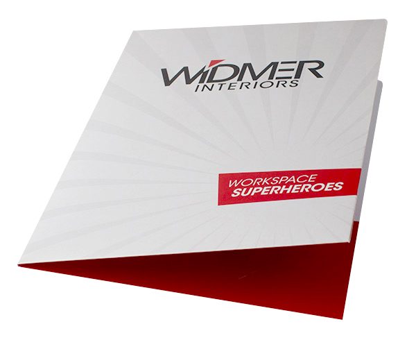 Widmer Interiors Pocket Folder (Front Angle View)