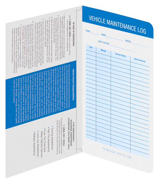 Legacy Warranty Company Document Folder (Inside View)