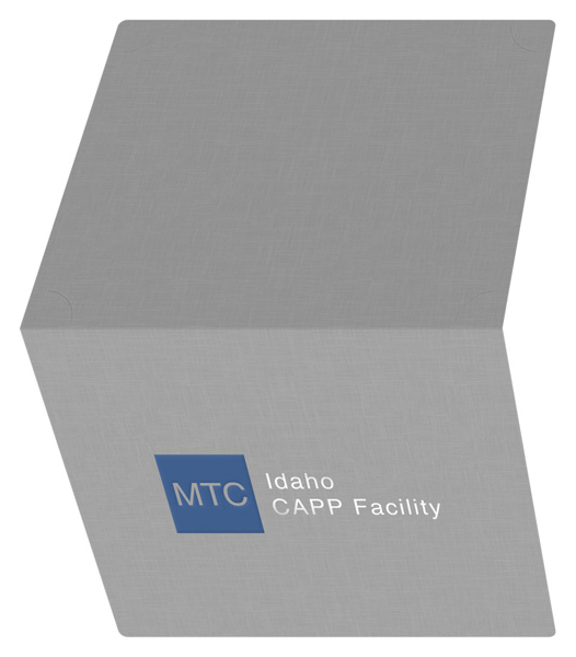 Management & Training Corporation Certificate Folder (Top Open View)