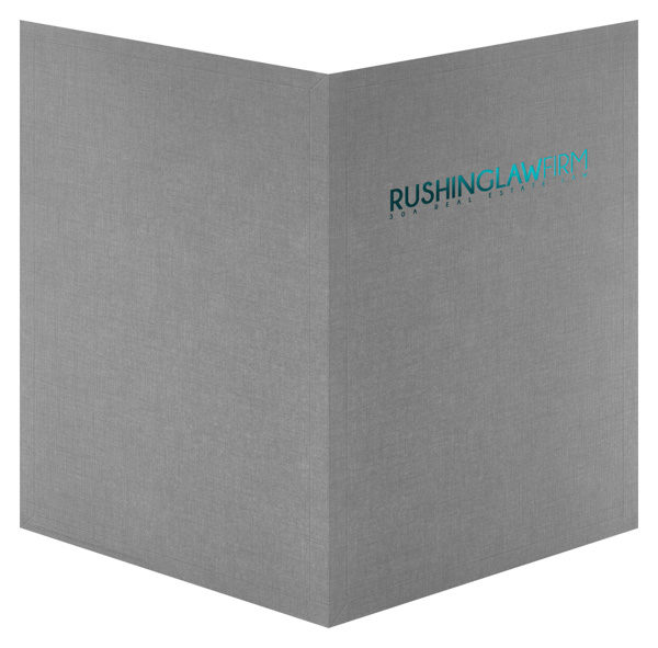 Rushing Law Firm Presentation Folder (Front and Back View)