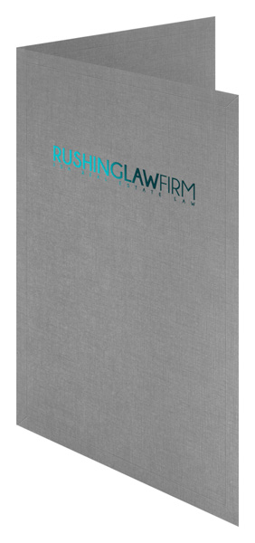 Rushing Law Firm Presentation Folder (Front Open View)