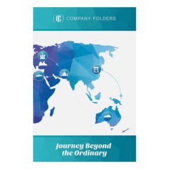 Journey Beyond the Ordinary Travel Folder Template (Front View)