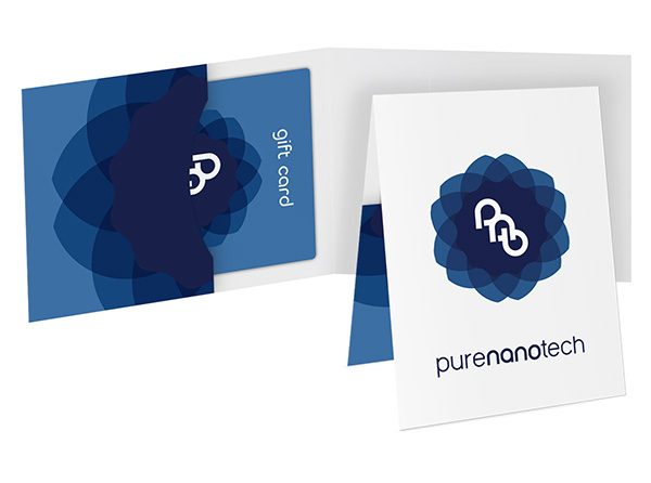 Preprinted Gift Card Holders - Blue