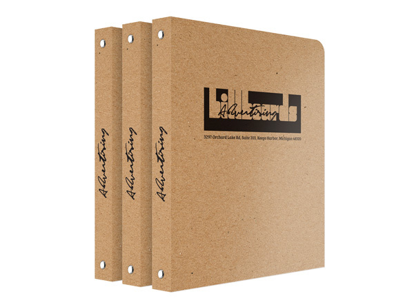 Custom Printed Recycled Binders, Eco-Friendly Kraft Binders