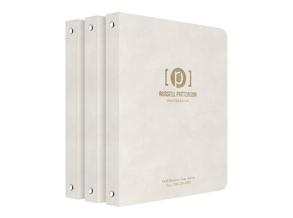 Custom Logo Leather 3 Ring Binder - The Langley - Holtz Leather